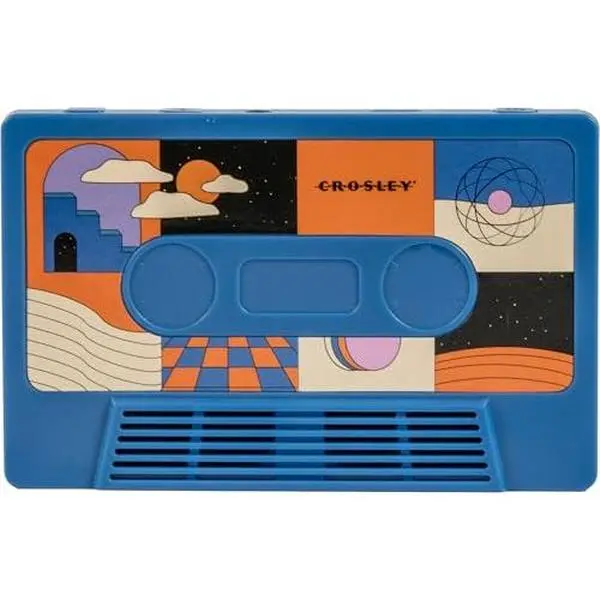 Crosley CR3045CO-SU Cassette Tape Portable Wireless Bluetooth Speaker, Surreal Cobalt