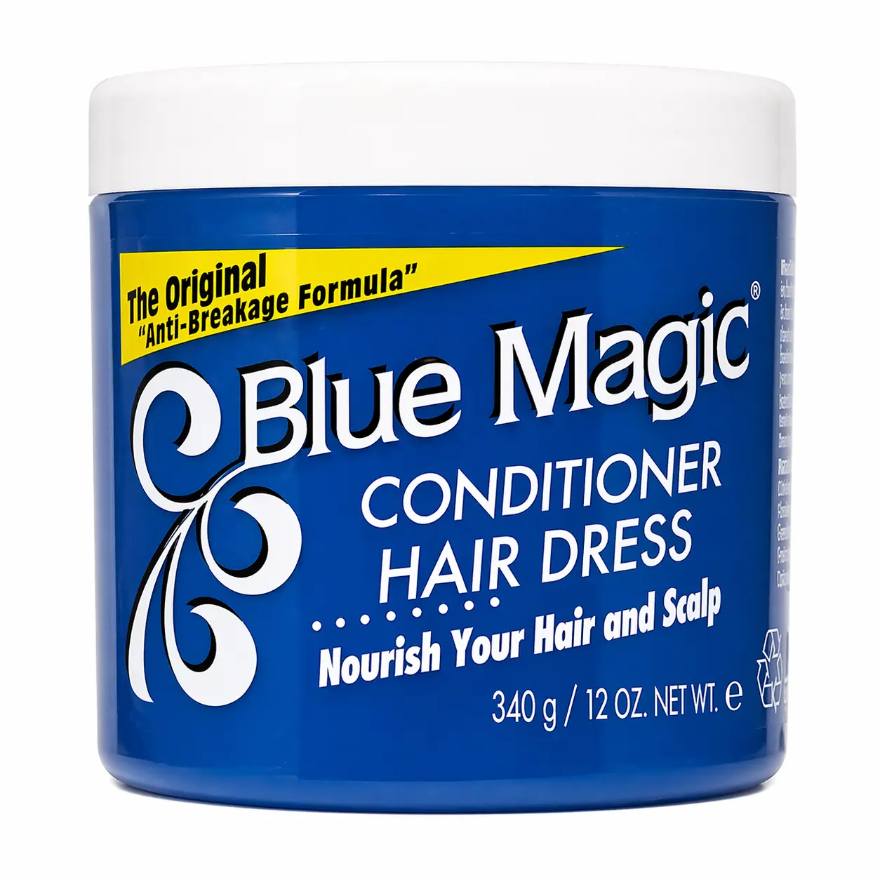 Blue Magic Conditioner Hair Dress Original Anti-Breakage Formula 12 oz (340g) Moisturizing Hair & Scalp Cream
