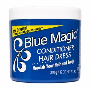 Blue Magic Conditioner Hair Dress Original Anti-Breakage Formula 12 oz (340g) Moisturizing Hair & Scalp Cream