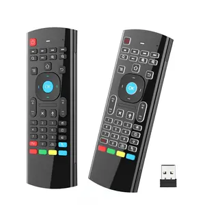 AAA Batteries Required 2.4GHz Wireless Air Mouse, 1 Count Keyboard Voice Remote Control, Infrared Learning Remote Control for PC Android (without Battery)