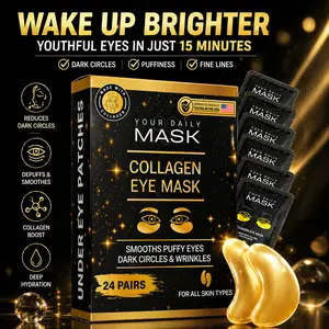 Collagen Under Eye Patches (24 Pairs) - eye mask - Collagen Skin Care Products, treatment for Puffy Eyes,Dark Circles & Wrinkle-Collagen Eye Pads -Under eye Bags &Fine Lines