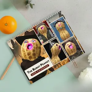A Year Of The Burnt Peanut 2026 Calendar, Burnt Peanut Bungulator Meme Wall & Desk Calendar, Funny Weird Internet Humor Monthly Calendar, Retro Meme Gift For Home Office Decor