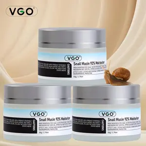 VGO 92% Snail Mucin Face Cream with Plant Squalane — Deep Hydration & Repair Moisturizer for All Skin Types, 50g