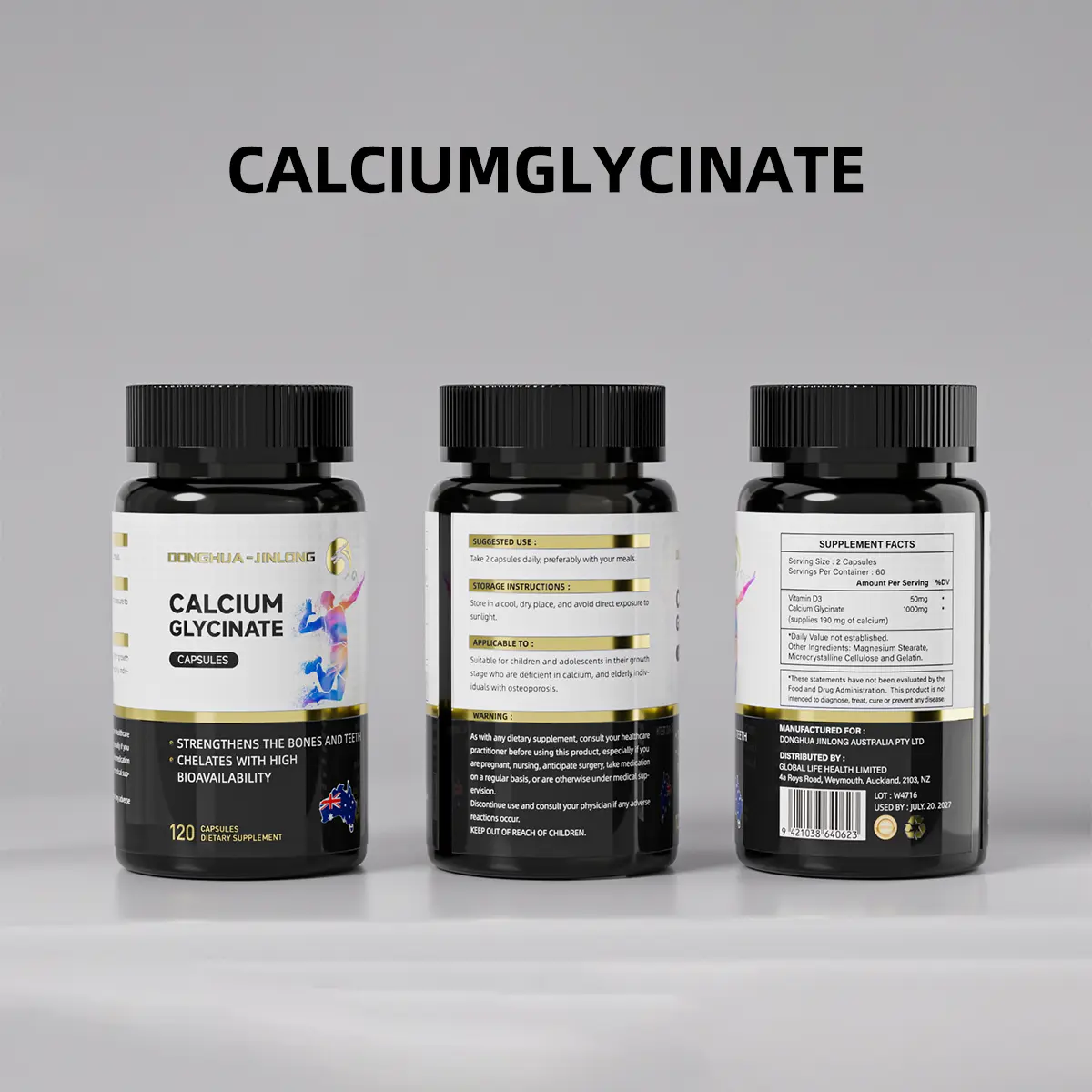 DONGHUA-JINLONG - 15 Days Purification Kit for Young People with Calcium Deficiency During Development and The Elderly with Osteoporosis, Promotes Bone Health, Lowers Blood Pressure, Lowers Cholesterol and Strengthens the Immune System