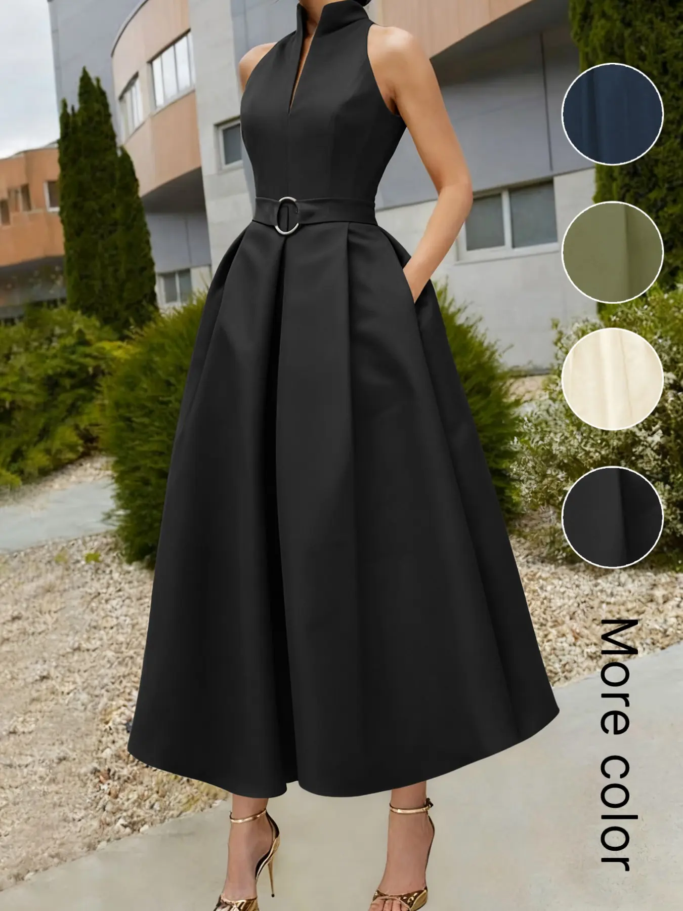 isabeau voluminous fit & flare midi dress Petal and Pup Women's Isabeau Midi Dress main image 1
