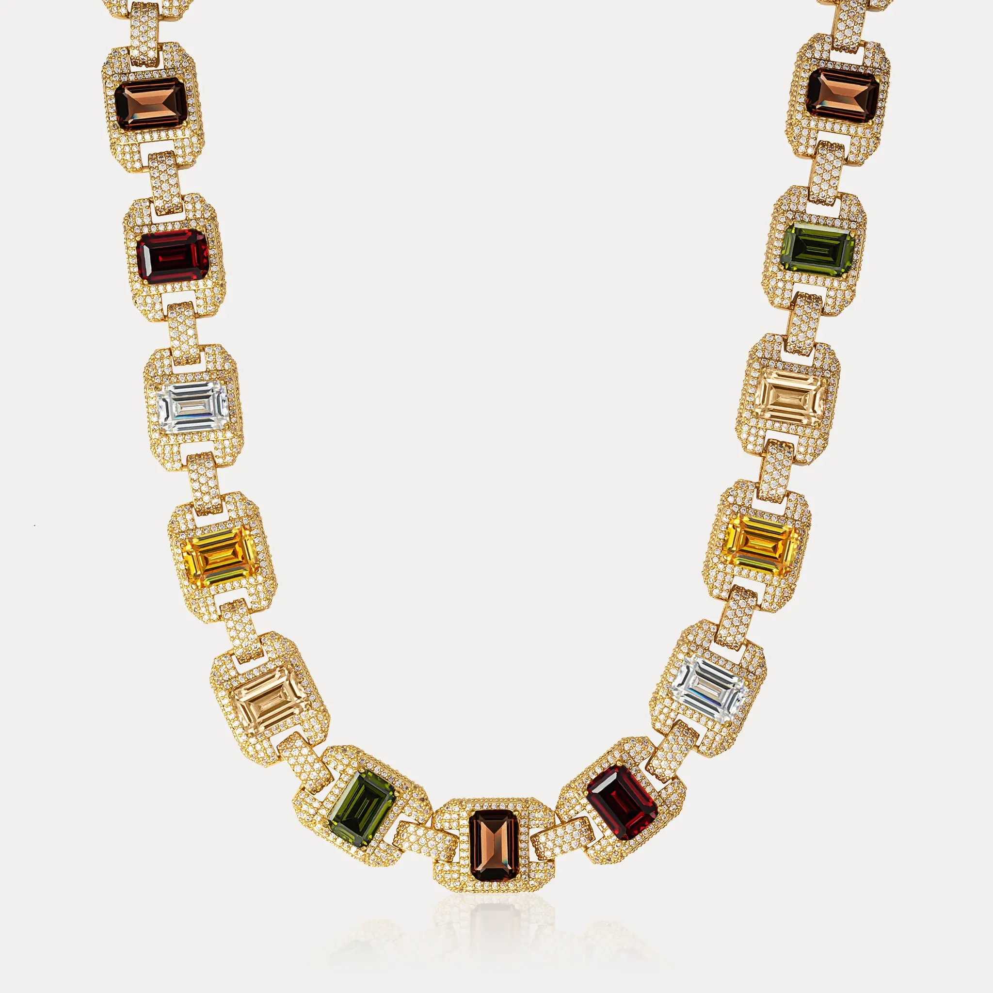 Riviera Gemstone Chain - Gold Riviera Gemstone Chain - Gold