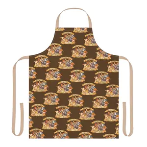 Rustic Rescue Ranch Pattern Apron | Brown Kitchen Cooking Apron
