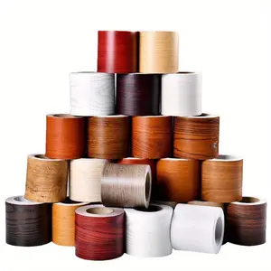 1Roll Choice Wood Grain Repair Tape | Self-Adhesive Seal Strip Tape - Peel & Stick Flooring Fix, Removable Furniture Renovation for Walls/Tables/Doors, Realistic Wood Texture DIY Home Decor