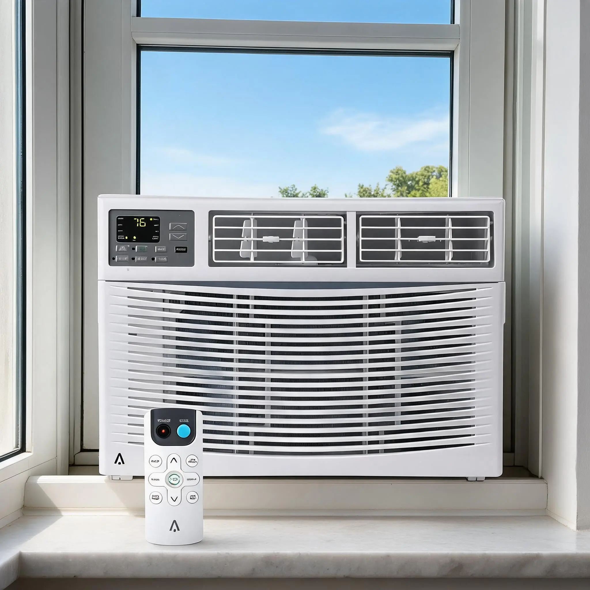Garvee Energy Efficient Quiet Window Air Conditioner 10000 BTU – Remote & App Control – Dehumidifier – Fast Cooling – Reusable Filter – Ideal for Bedroom, Living Room, Apartment – Cools Up to 450 Sq.Ft.