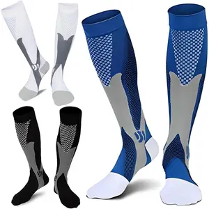 3 Pair Plus Size Compression Socks for Women Men,Sport Compression Stocks Nurse Socks