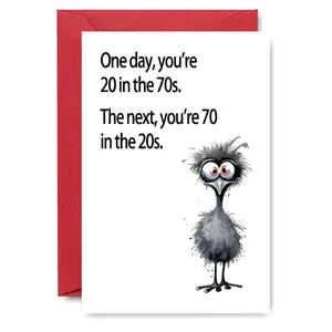 1PC Vintage Style Mother's Day Card with Funny Quote Design, Ideal for Mother's Day Gift, Birthday Present, Family Celebration, Handmade Paper Card for Women, Quote Cards