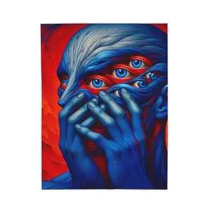 Gaze Through Infinity - Plush Blanket