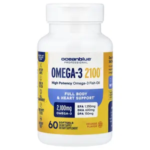 OceanBlue Professional, Omega-3 2100®, Orange, 60 Softgels (1,050 mg per Softgel)