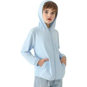 Kids Zip-Up Hoodie Girls Boys UPF50+ Sun Protection Jacket Hooded Cooling ShirtGift
