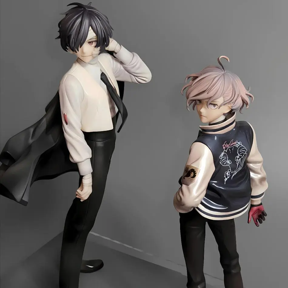 22CM Bungou Stray Dogs Anime Figure Youth Dazai Osamu Action Figure Nakahara Chuuya Figurine PVC Collection Model Doll Toys