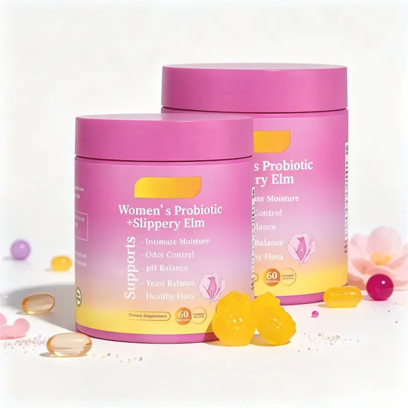 Her Juicy Feminine Probiotics Gummies – Easy Chew Daily Routine Solution Featuring Slippery Elm Bark, Prebiotics & Lactobacillus Complex Delivering Long-Lasting pH Harmony & Dryness Comfort, Hawaiian Pineapple Gummies 60 Counts