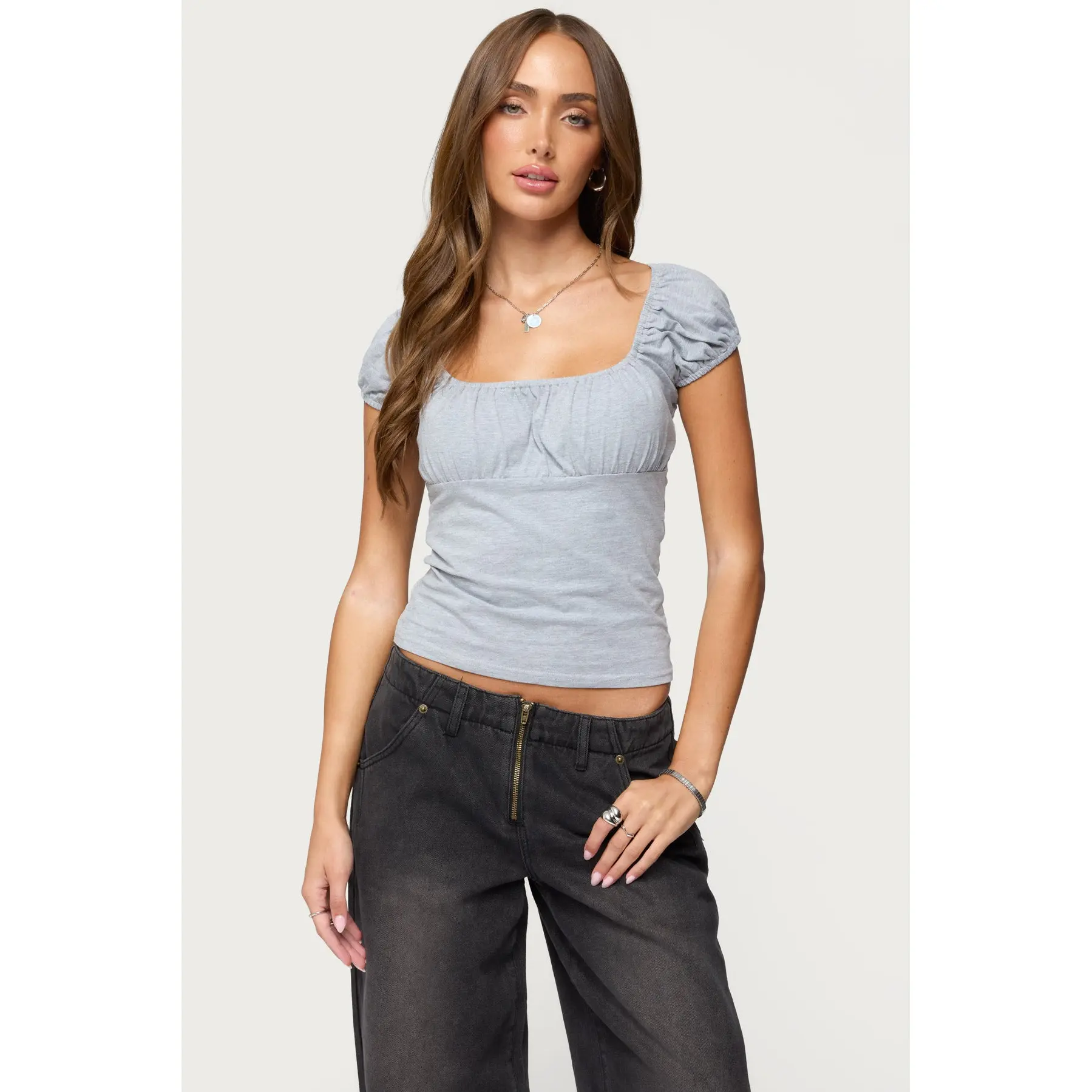 Oleana Gathered Bust Top