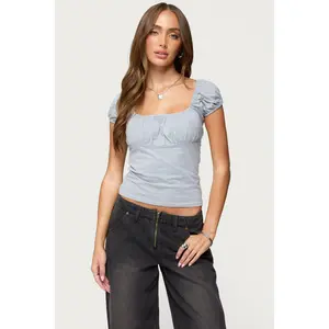 Oleana Gathered Bust Top