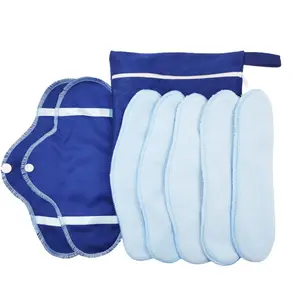 8 Pieces Washable Menstrual Pads Comfortable Cloth Sanitary Towels for Women 8 Pieces Washable Menstrual Pads Comfortable Cloth Sanitary Towels for Women