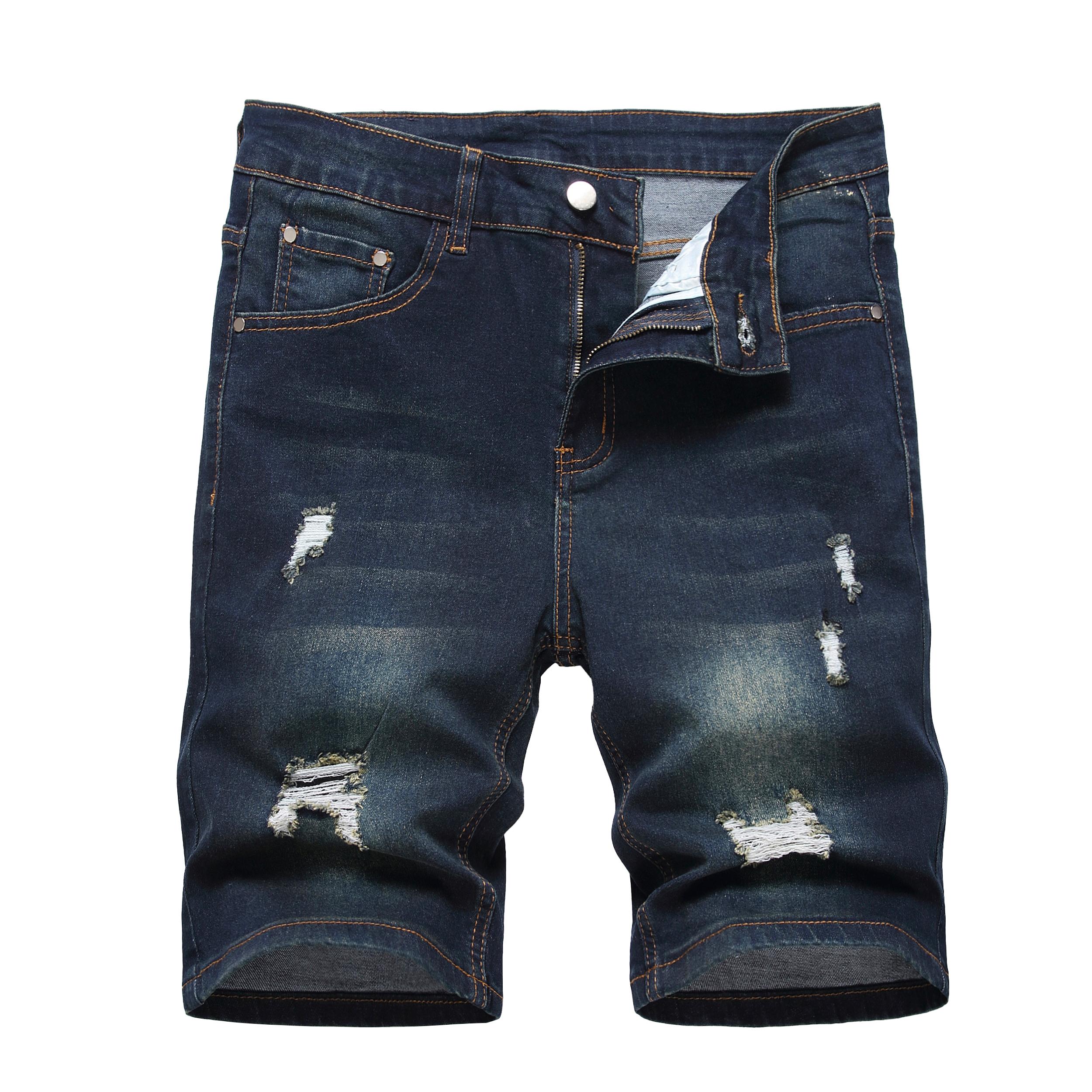 JUNBAOSS Men's Multi Pack Slim Fit Stretch Denim Shorts Ripped Skinny Jean Shorts for Men,Fashion Straight Comfort Flex Waist Short Jean summerwins