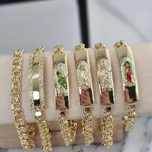 Beautifull bracelets for men 8.5 imch  Chino link .  goldplated