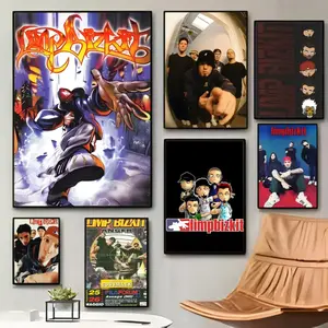 Nu-Metal Pioneers Limp Bizkit Poster Waterproof Moisture-proof Scratch-resistant Durable HD And Sticky Suitable For Gifting And Wall Decoration In The Living Room Bedroom Cafe Bar Corridor Wall Art