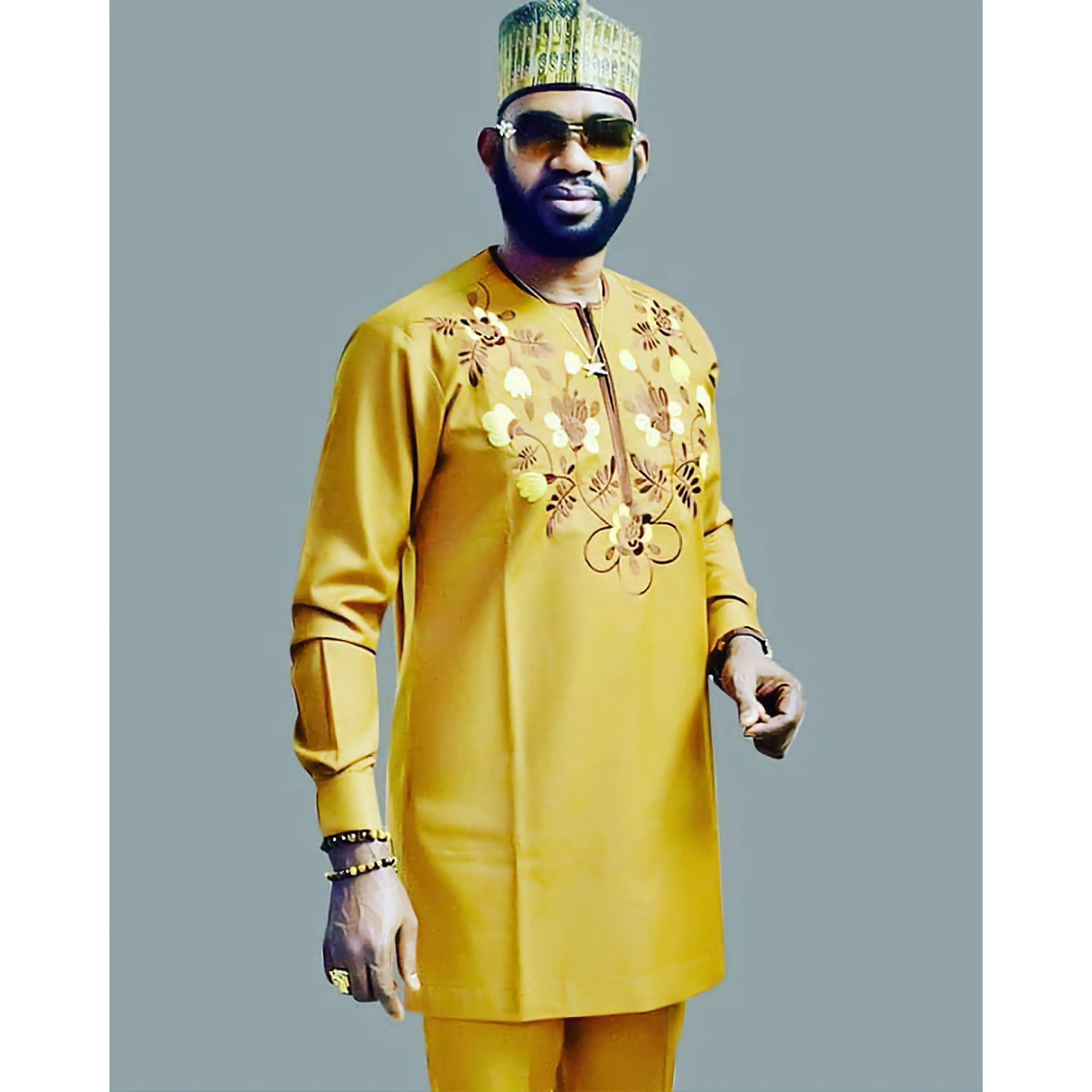 MG Men's Traditional African Wear/ Kafka, African Suit T37
