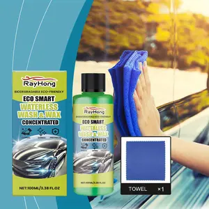 Waterless Car Wash Cleaning Kit - Gentle Stain Removal & Shine Enhancer for Cars - Professional Quality Car Cleaning Solution