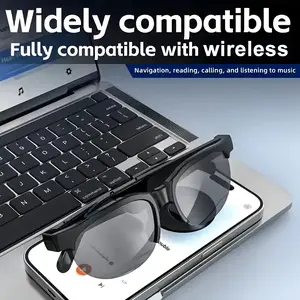 Essential AI smart glasses with 8 million pixel quality for both men and women - wearable video recording function, an essential choice for exploration and travel, equipped with Bluetooth wireless connection and convenient online translation function,