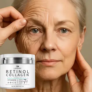 50ML Press-Type Retinol Cream, Anti Aging Concentrate, Hydrating & Moisturizing Facial Care, Skincare Solution, Daily Use for Smooth Skin Texture