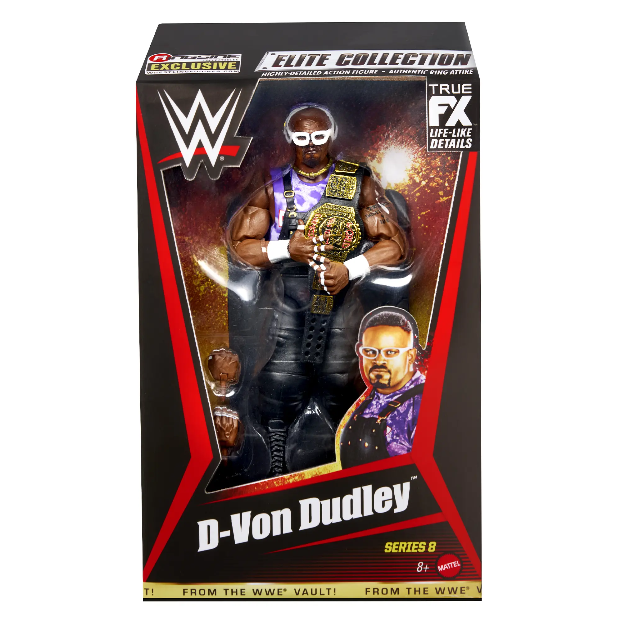 (ECW) D-Von Dudley - WWE From the Vault Ringside Exclusive Series 8 Mattel WWE Toy Wrestling Action Figure