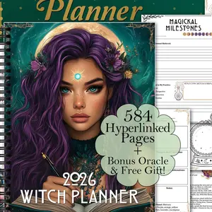 2026 Year Fantasy Style Coil Notebook, Multifunctional Diary Journal, Creative Doodle Notebooks, Perfect for Notes & Sketches