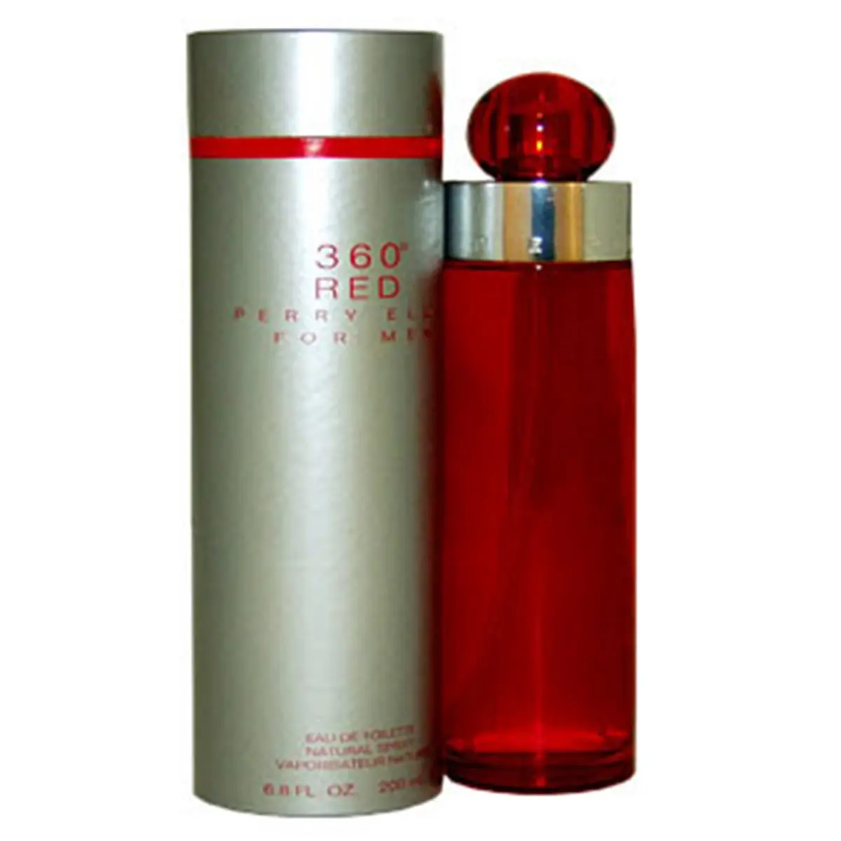 Perry Ellis 360 Red Bold Fragrance for Men, Eau de Toilette Spray, Woody-Spicy Scent with Citrus, Cedarwood & Amber Notes, Ideal for Daytime Wear, 6.8 fl oz