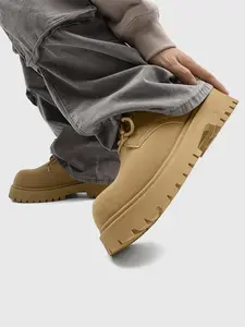 Men's Solid Color Thick Sole Walking Shoes, Trendy Walking Shoes, Casual Sporty Outdoor Shoes for Daily Wear, Fashionable Shoes for Men, Trainer