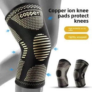 Copper Infused Compression Knee Sleeve, Breathable Knee Support Brace for Arthritis, Running, Gym & Joint Pain Relief
