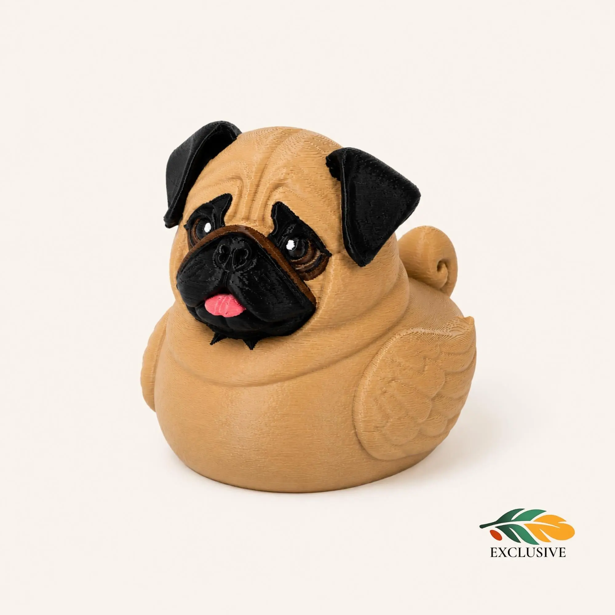 4x4 Ducking Gift – 3D Printed Pug Duck Dashboard Ornament