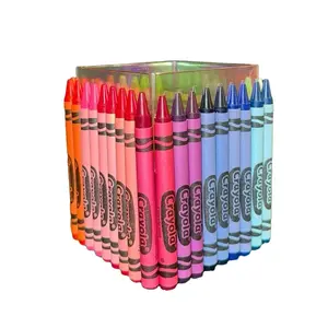 Crayola Acrylic Crayon Pen Pencil Holder Cup - Multicolor