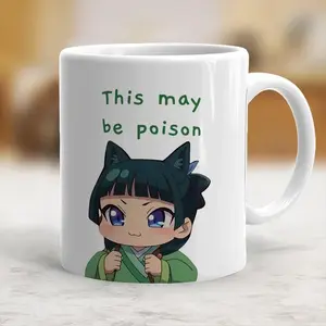 [Sale off up to 50%] Maomao Apothecary Diaries "This May Be Poison" Mug, Funny Cute Anime Mug, Ceramic Mug, Otaku Fan, Maomao Mug