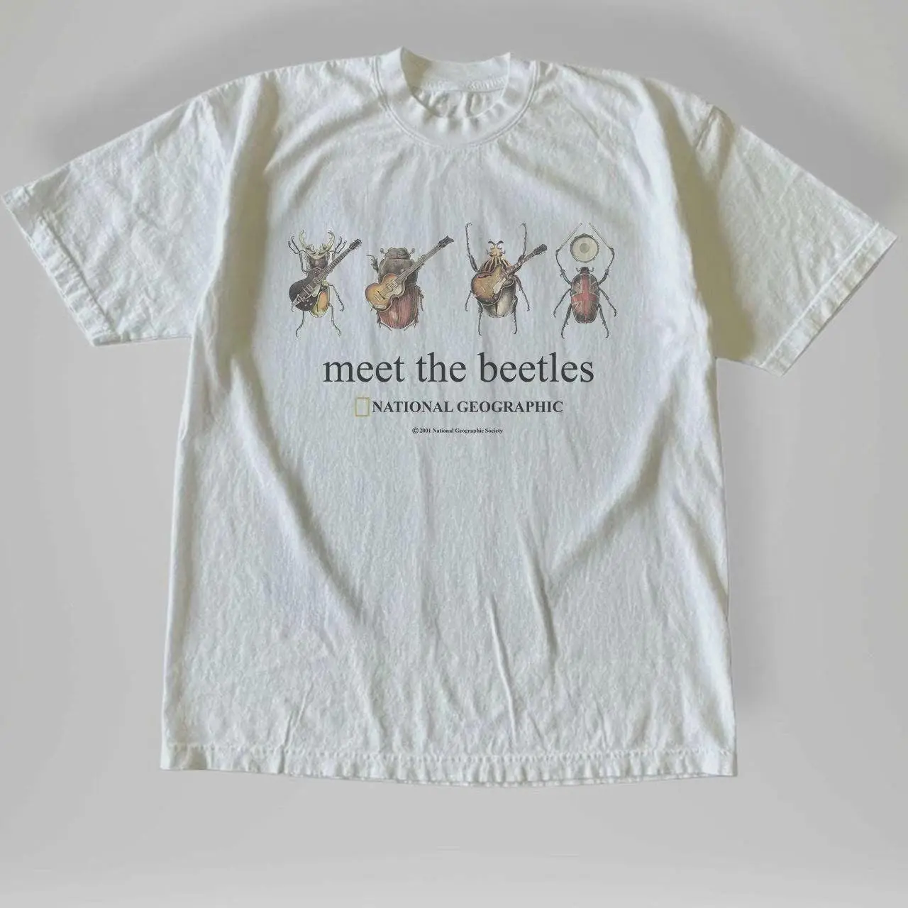 Vintage National Geographic MEET THE BEETLES T-Shirt