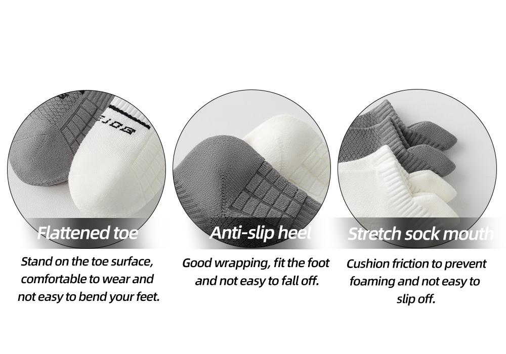 12 Pairs Professional Sports Socks for Men Women Ankle Socks with Cushioning Arch Support Cotton Moisture Wicking Odorless Durable for Basketball Running All Season Universal