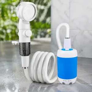 Portable USB Charging Handheld Shower High Pressure Spray Washer for Camping Travel Garden Car Cleaning Waterproof Adjustable Lightweight Outdoor Equipment Quick Charge Multifunctional Pump Cleaner