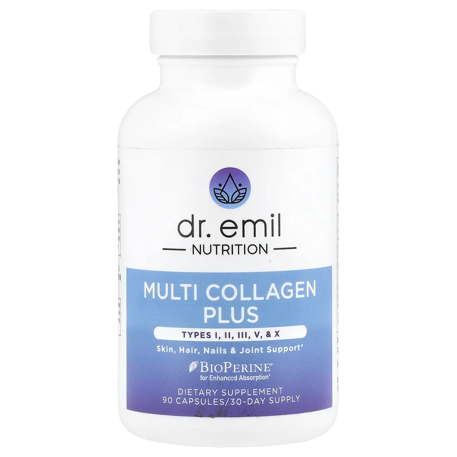 Dr. Emil Nutrition Multi Collagen Plus, Types I, II, III, V, & X, 90 Capsules