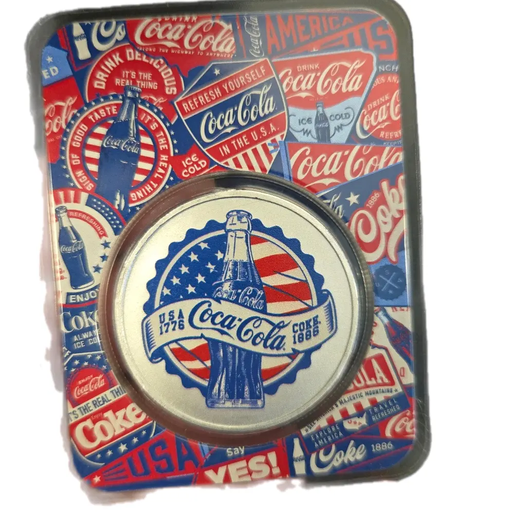 coke 1 oz silver