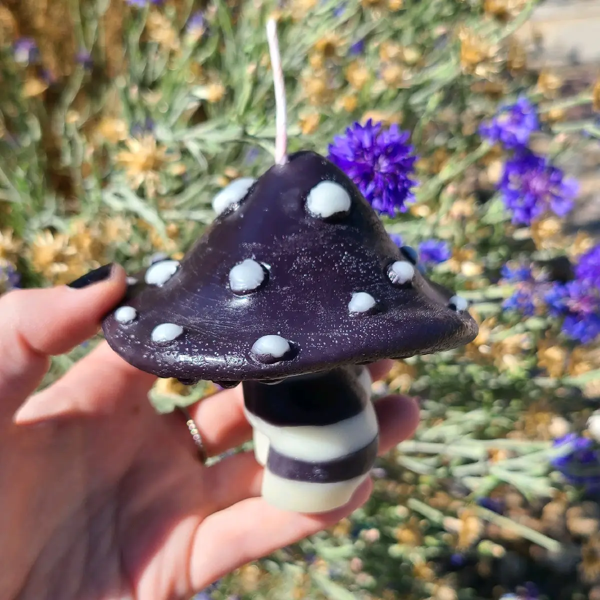 Black & White Mushroom Candle Black & White Mushroom Candle