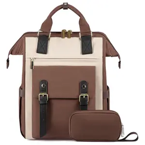 Large Capacity College Style Backpack, High Aesthetic Unisex Commuter Bag, Stylish Business Travel Shoulder Bag for Daily Use