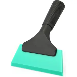 EHDIS Small Squeegee 5 inch Rubber Window Tint Windshield Scraper for Car,Glass, Mirror, Shower, Door,Bathroom Cleaning (Light Blue)