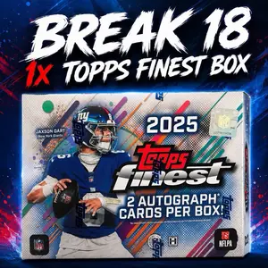 2025 Topps Finest Football Break #18 1 Box PyT