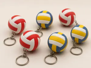 Volleyball Wire Loop Keychain, Cute Fashion Sports Accessory for Key Organization, Wire Loop Keychains