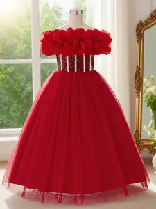 Children young girls party dress maxi dress princess style dress wedding birthday children young girls princess dress party women dress Princess Quince Dresses