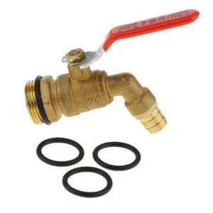 Oil Drum Valve Tap 3/4" DN20 Brass Barrel Faucet with O-Ring Seals Corrosion Resistant Spigot for 200L Drum Water Fuel Chemical Dispensing Valve Premium Brass Construction Leak-Proof Design Smooth Flow Control